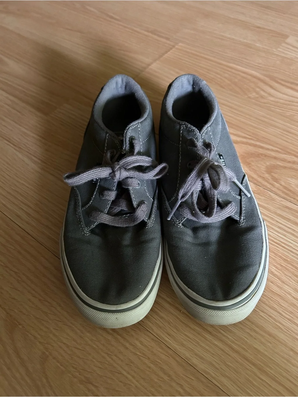 Vans Gray Winston Pewter Off the Wall Sneakers Youth Size 5.5